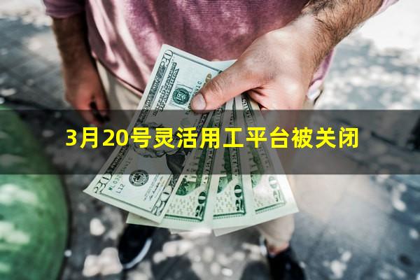 3月20号灵活用工平台被关闭