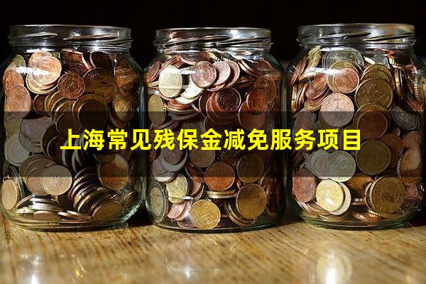 上海常见残保金减免服务项目