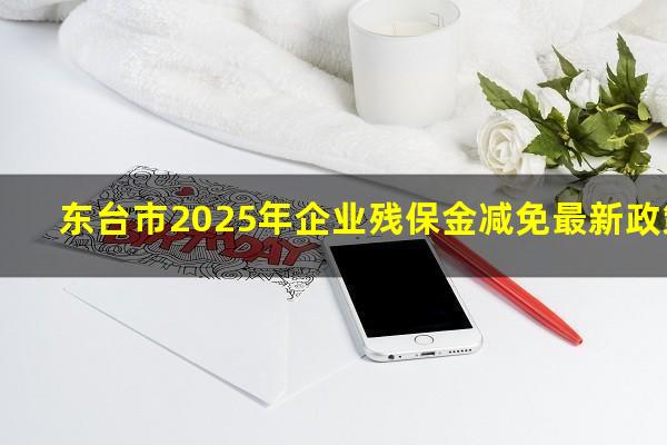 东台市2025年企业残保金减免最新政策