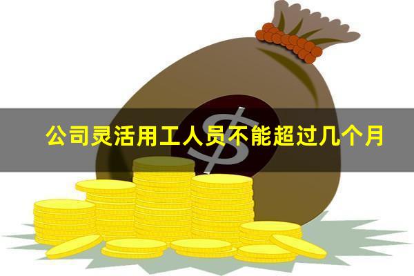 公司灵活用工人员不能超过几个月
