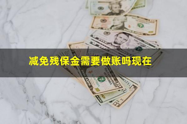 减免残保金需要做账吗现在