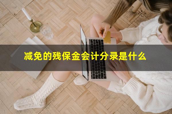 减免的残保金会计分录是什么
