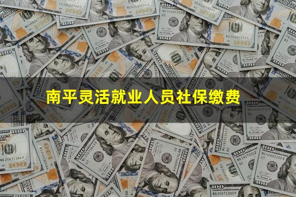 南平灵活就业人员社保缴费
