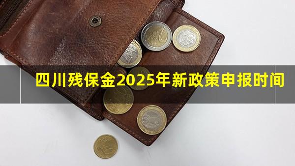 四川残保金2025年新政策申报时间