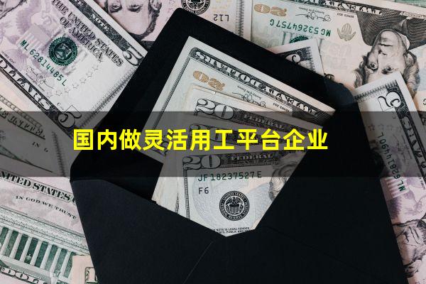 国内做灵活用工平台企业