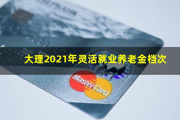大理2021年灵活就业养老金档次