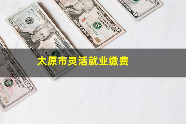 太原市灵活就业缴费