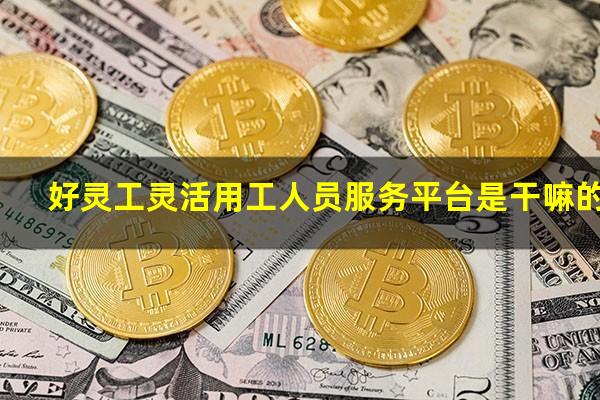 好灵工灵活用工人员服务平台是干嘛的