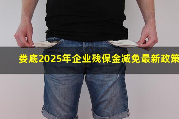 娄底2025年企业残保金减免最新政策