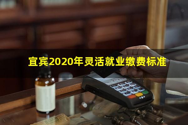 宜宾2020年灵活就业缴费标准