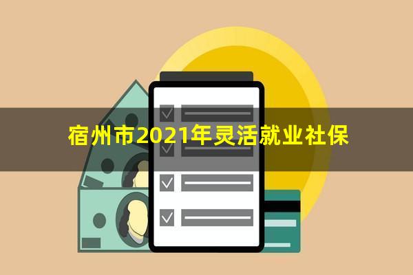 宿州市2021年灵活就业社保