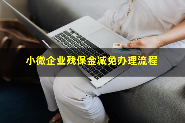 小微企业残保金减免办理流程