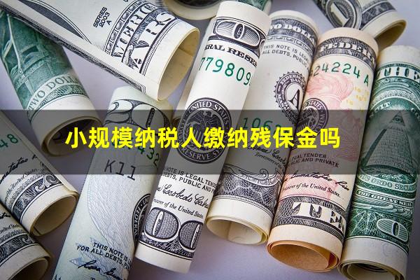 小规模纳税人缴纳残保金吗