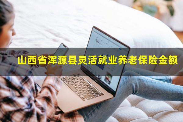 山西省浑源县灵活就业养老保险金额