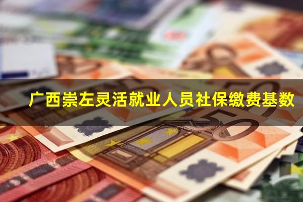 广西崇左灵活就业人员社保缴费基数