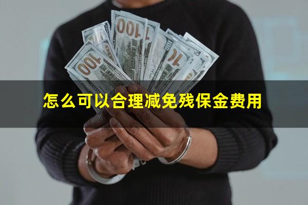 怎么可以合理减免残保金费用
