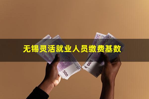 无锡灵活就业人员缴费基数