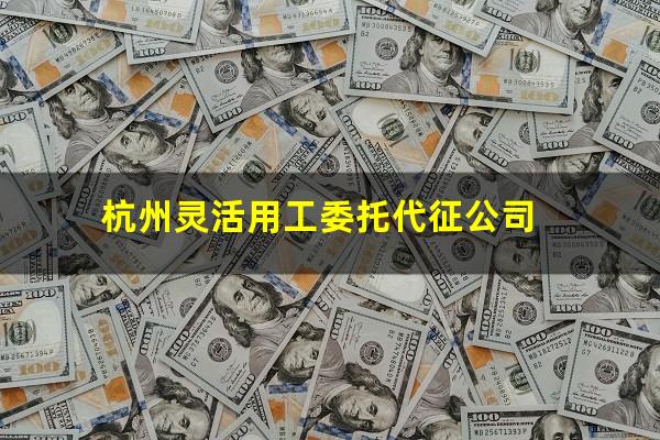 杭州灵活用工委托代征公司