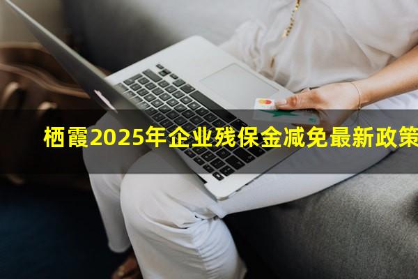 栖霞2025年企业残保金减免最新政策
