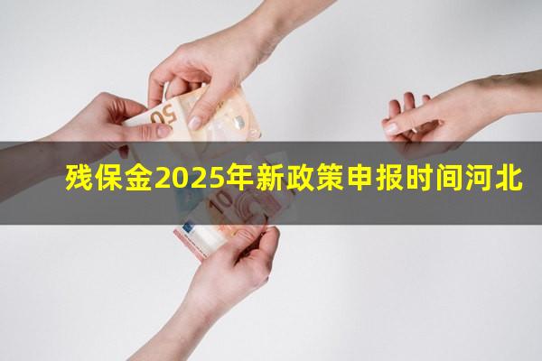残保金2025年新政策申报时间河北