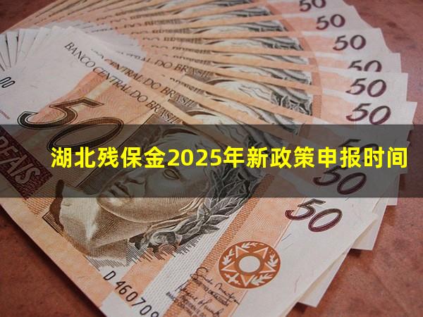 湖北残保金2025年新政策申报时间