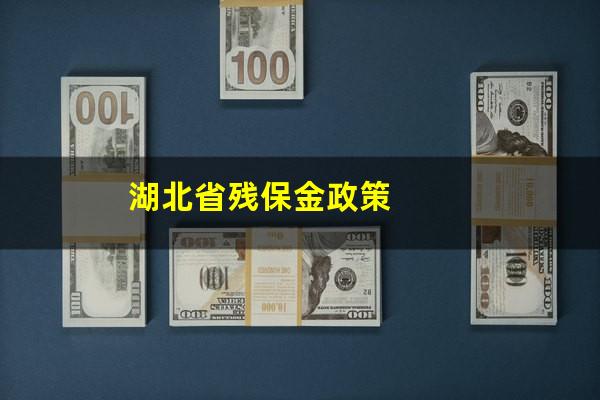 湖北省残保金政策