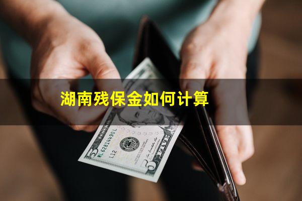湖南残保金如何计算