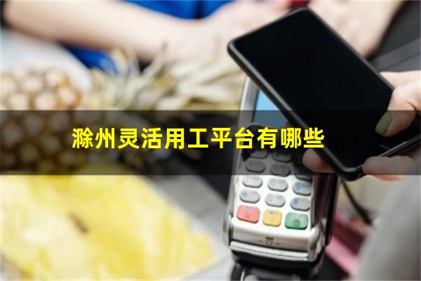 滁州灵活用工平台有哪些