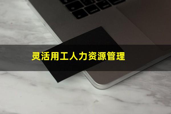 灵活用工人力资源管理