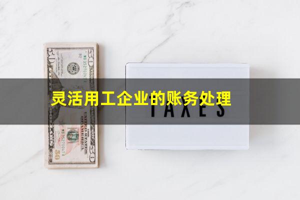 灵活用工企业的账务处理