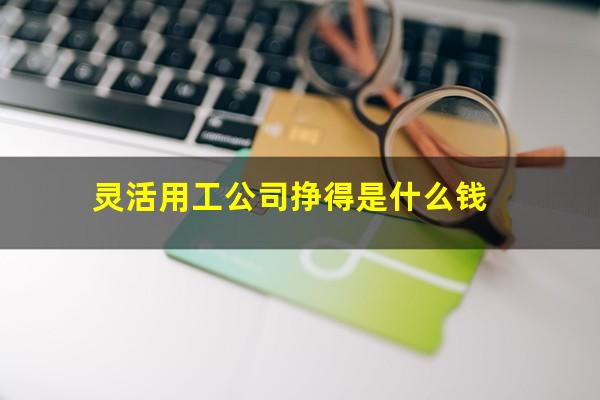 灵活用工公司挣得是什么钱