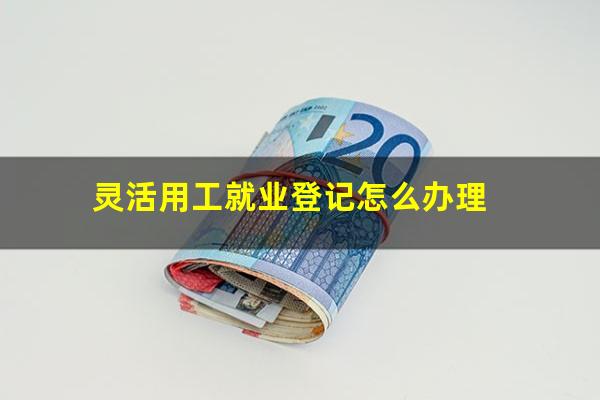 灵活用工就业登记怎么办理