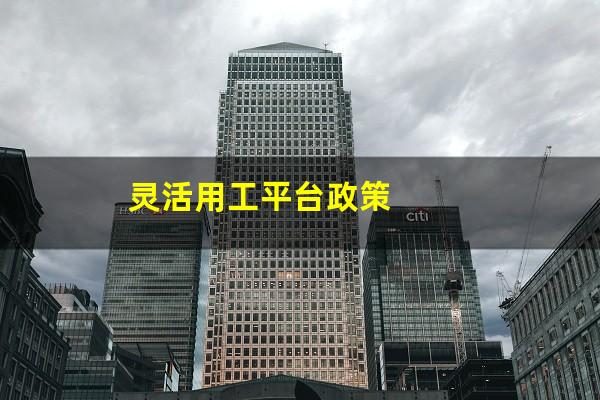 灵活用工平台政策
