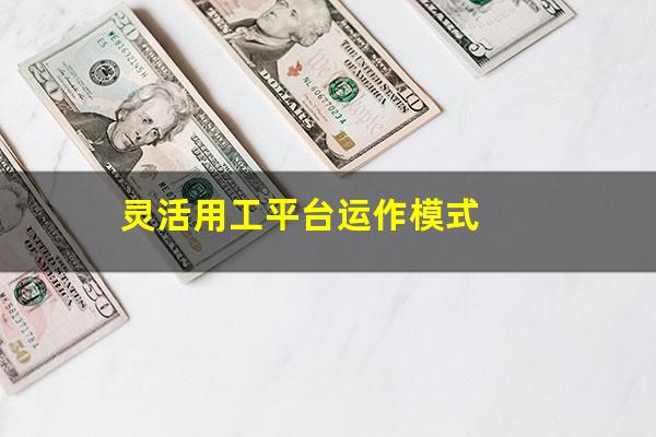 灵活用工平台运作模式