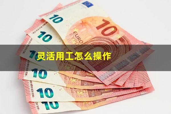 灵活用工怎么操作
