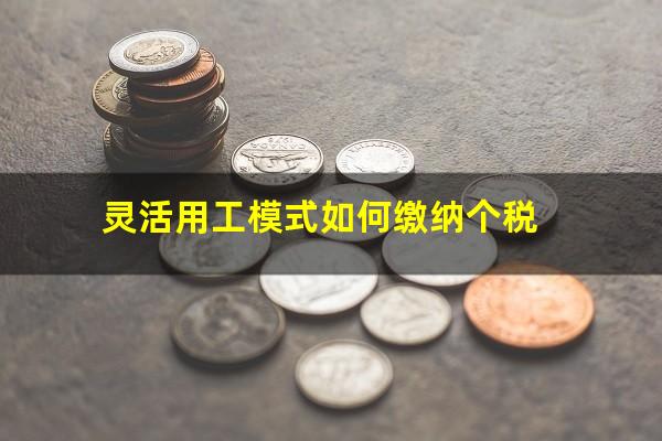 灵活用工模式如何缴纳个税