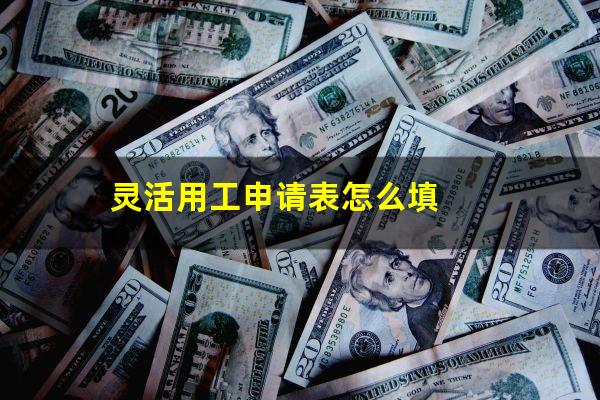 灵活用工申请表怎么填