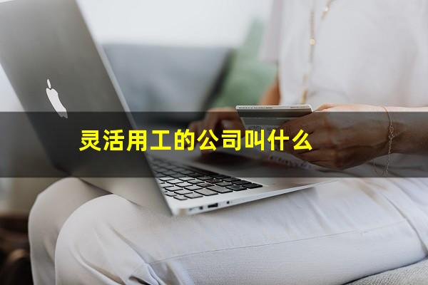 灵活用工的公司叫什么