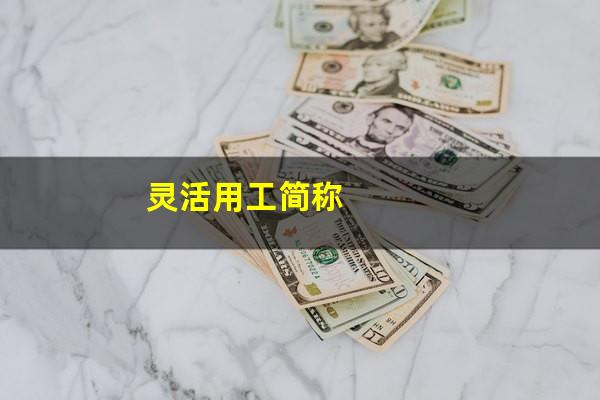 灵活用工简称