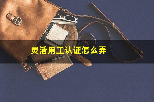灵活用工认证怎么弄