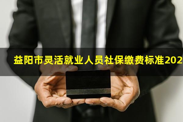 益阳市灵活就业人员社保缴费标准2020年