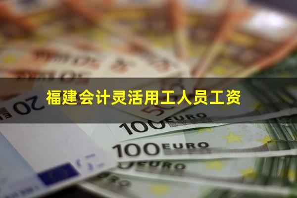 福建会计灵活用工人员工资