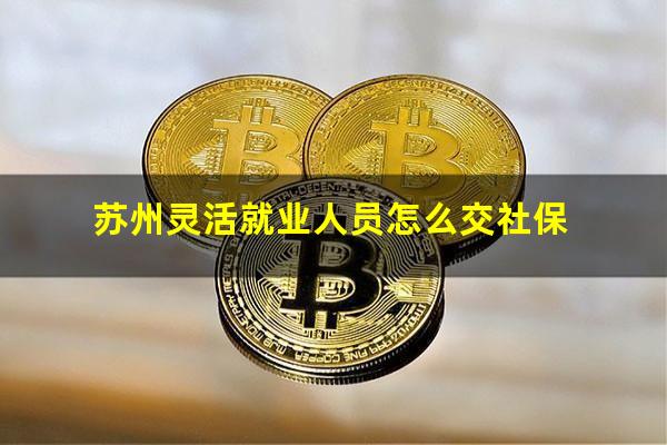 苏州灵活就业人员怎么交社保