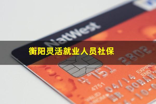 衡阳灵活就业人员社保