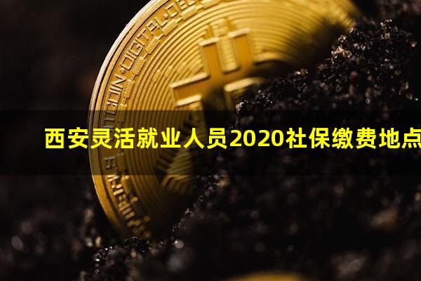 西安灵活就业人员2020社保缴费地点