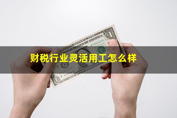 财税行业灵活用工怎么样