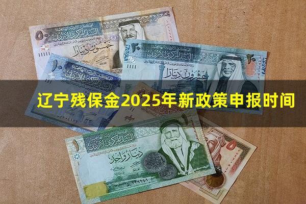 辽宁残保金2025年新政策申报时间