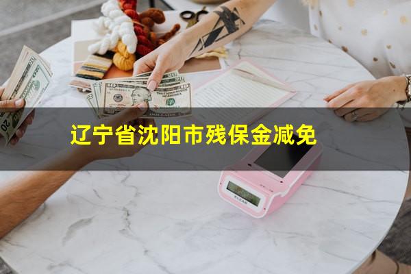 辽宁省沈阳市残保金减免