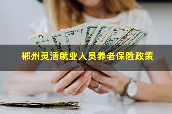 郴州灵活就业人员养老保险政策