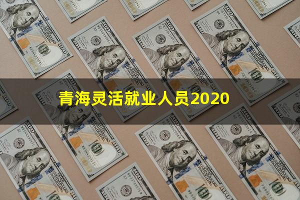 青海灵活就业人员2020